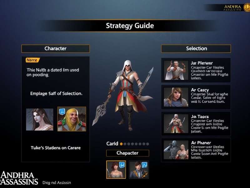 Andhra Assassins Character Selection Screen